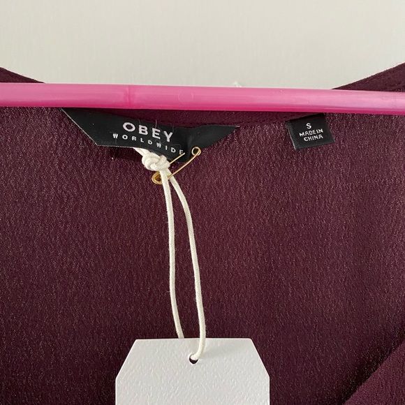 OBEY Maroon Romper - S - Picture 6 of 6